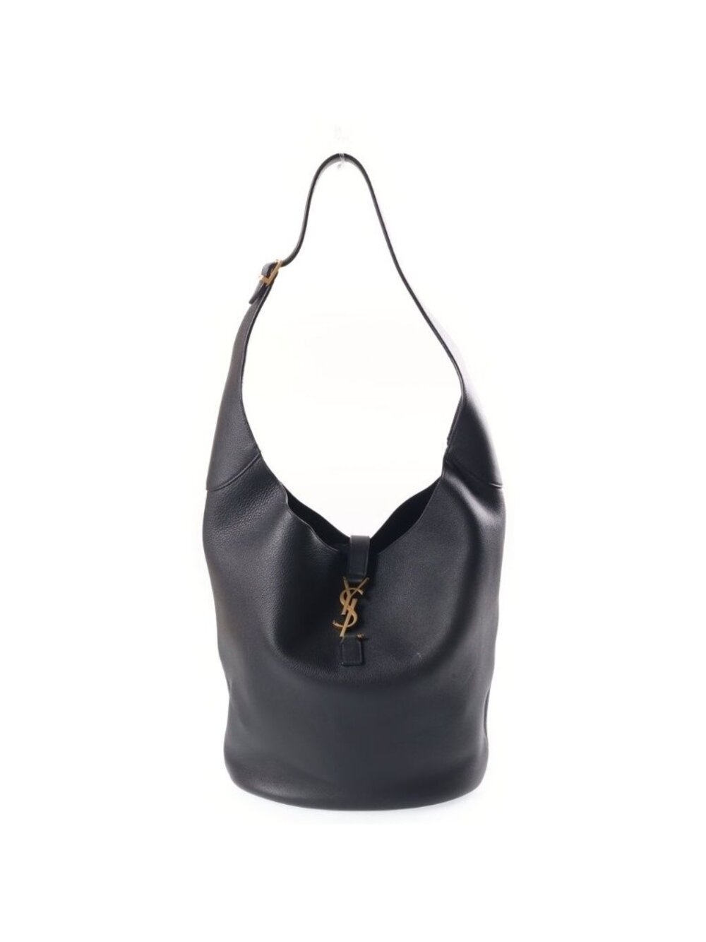 Saint Laurent Paris le 5 a 7 le Cassette Hobo Black Leather Gold